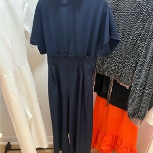 🍀30% Zara Chic Navy Jumpsuit